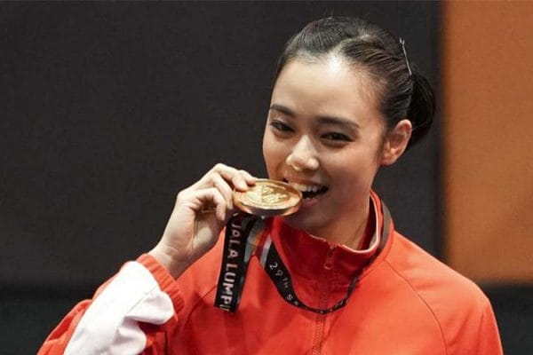 Lindswell Kwok atlet wushu Asian Games 2018