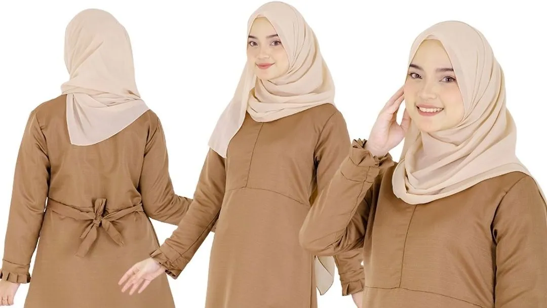 Baju Warna Khaki Cocok dengan Jilbab Warna Apa