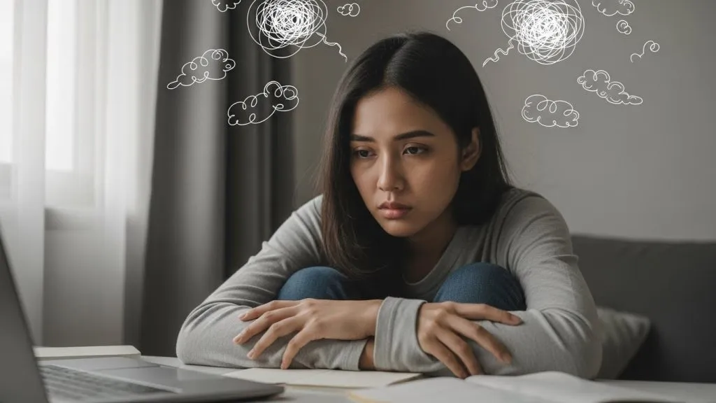 Burnout, kelelahan mental, stres berkepanjangan, kesehatan mental, produktivitas, self awareness, kelelahan fisik, tekanan kerja, keseimbangan hidup, mental wellbeing, gaya hidup sehat, emosional, kesehatan diri, burnout syndrome, perawatan diri