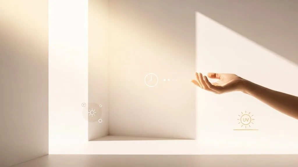waktu terbaik berjemur, berjemur pagi, manfaat sinar matahari, vitamin D alami, kulit sehat, skincare rutin, sinar UVB, UVA bahaya, lifestyle sehat, tips kesehatan harian, kecantikan alami, glowing skin, rutinitas pagi, sun exposure aman, cara berjemur yang benar