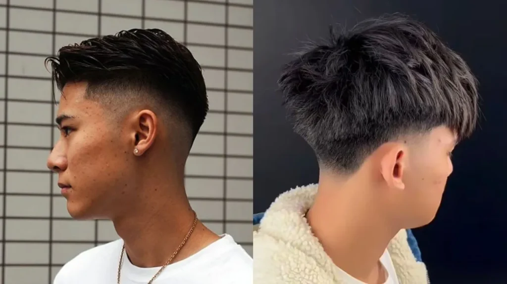 gaya rambut low taper fade