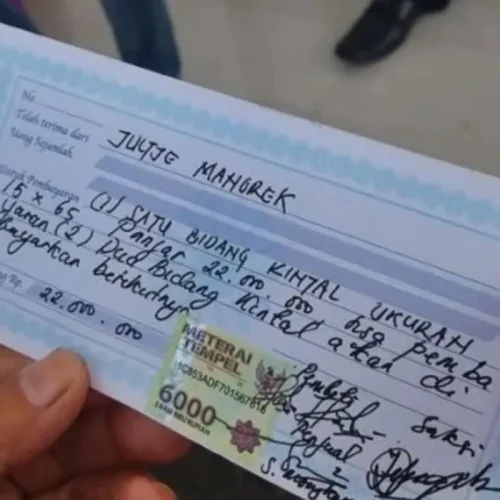 kwitansi jual beli mobil untuk balik nama