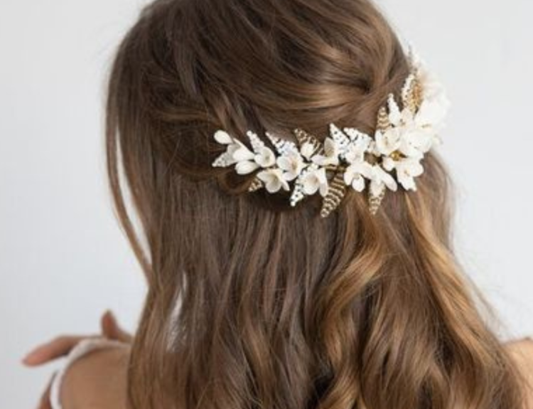 model rambut pengantin terurai