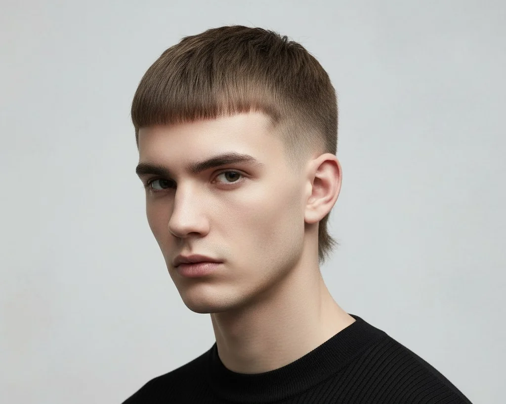 mullet pendek pria