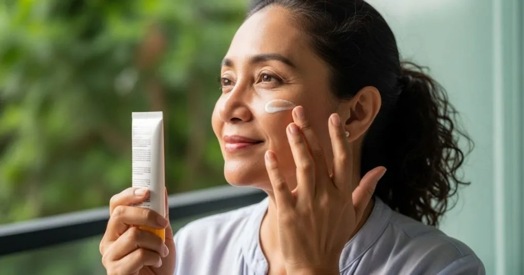 tips pakai sunscreen tidak pucat
