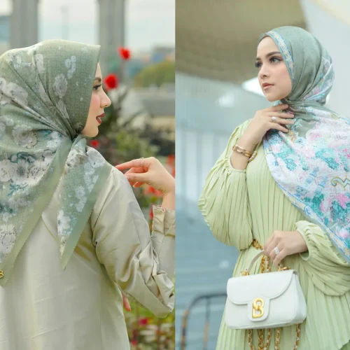 baju warna hijau sage cocok dengan jilbab warna apa