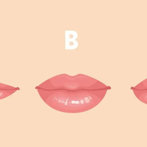 bentuk bibir
