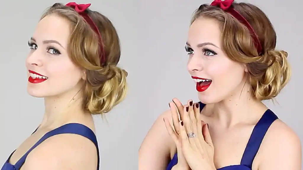 gaya rambut retro wanita