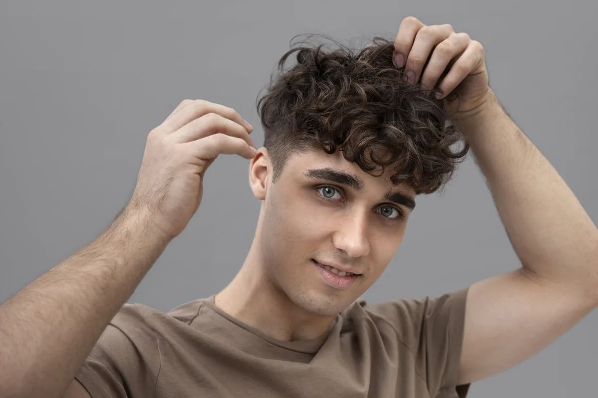 model rambut pria semi panjang