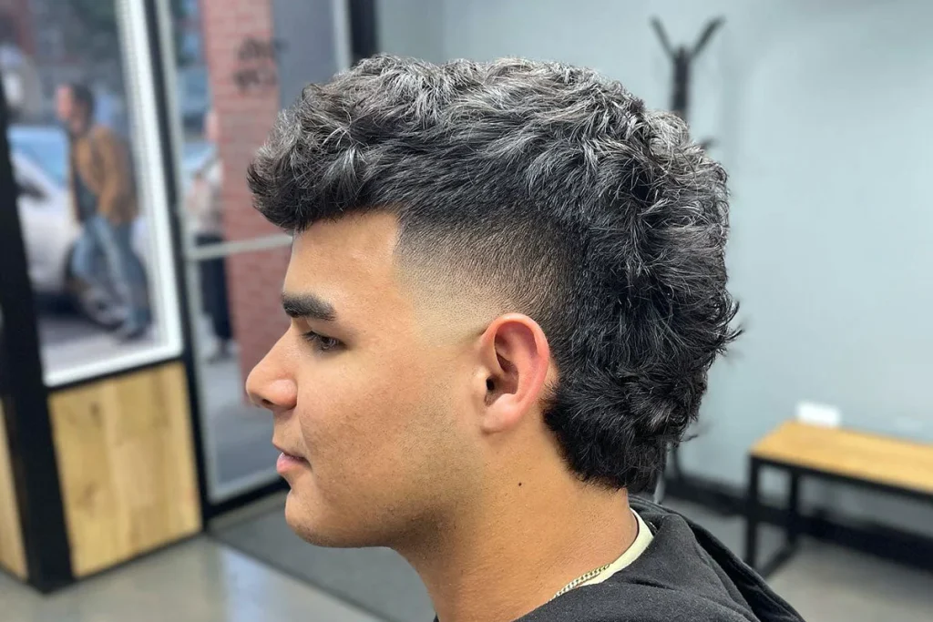 potongan rambut semi mullet