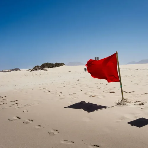 red flag pada cowok artinya