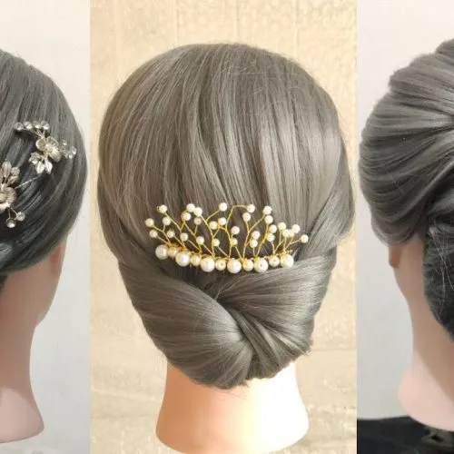 sanggul rambut pendek