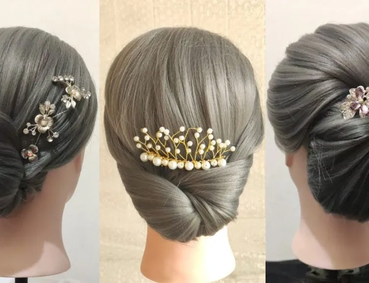 sanggul rambut pendek