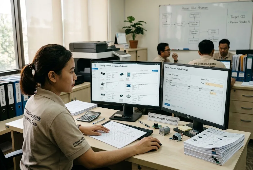 admin purchasing adalah