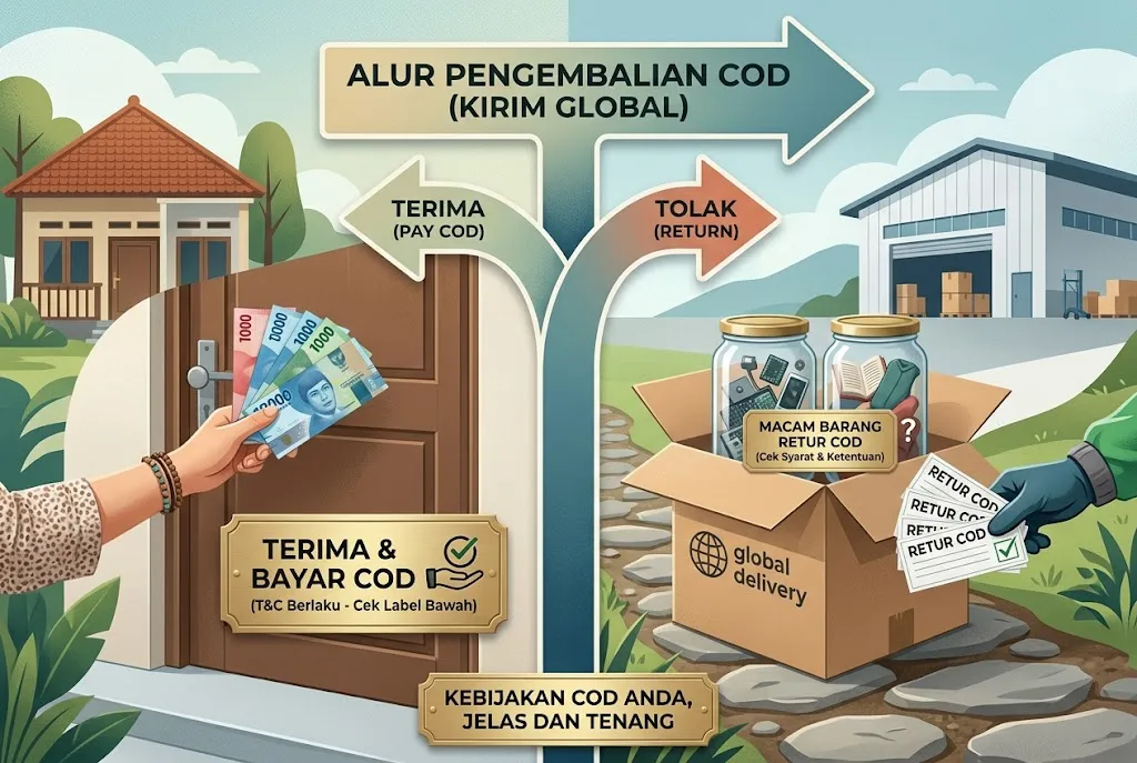 apakah paket cod bisa dikembalikan