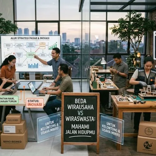 beda wirausaha dan wiraswasta