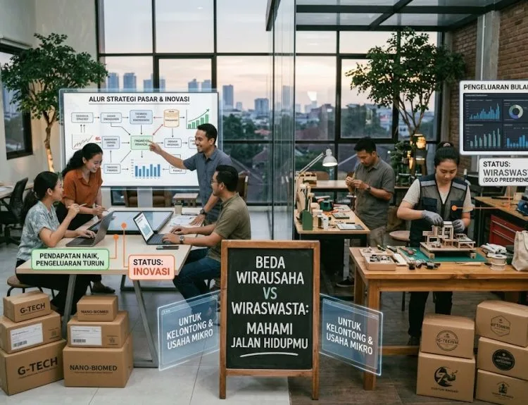 beda wirausaha dan wiraswasta
