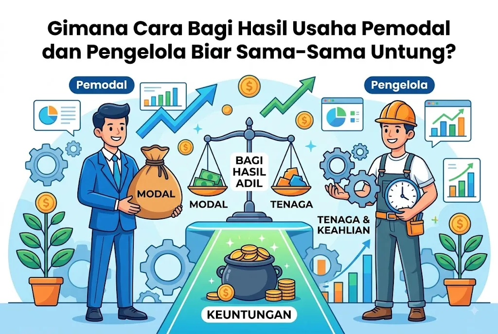 cara bagi hasil usaha pemodal dan pengelola