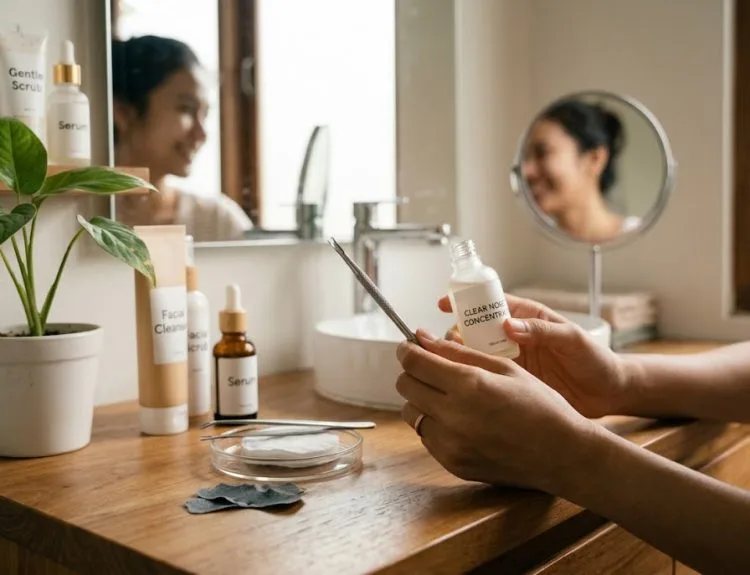 cara menghilangkan komedo hitam di hidung