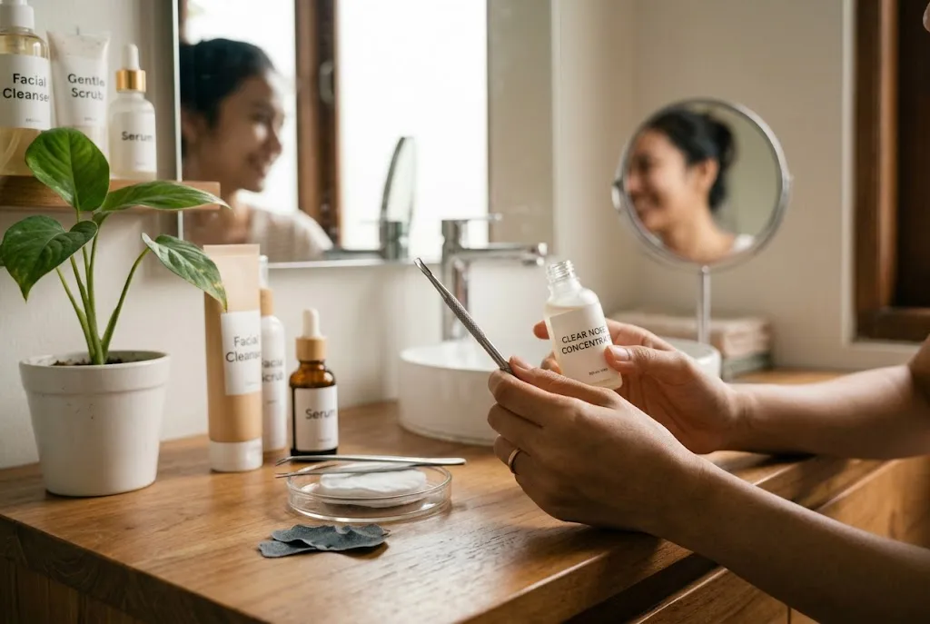 cara menghilangkan komedo hitam di hidung