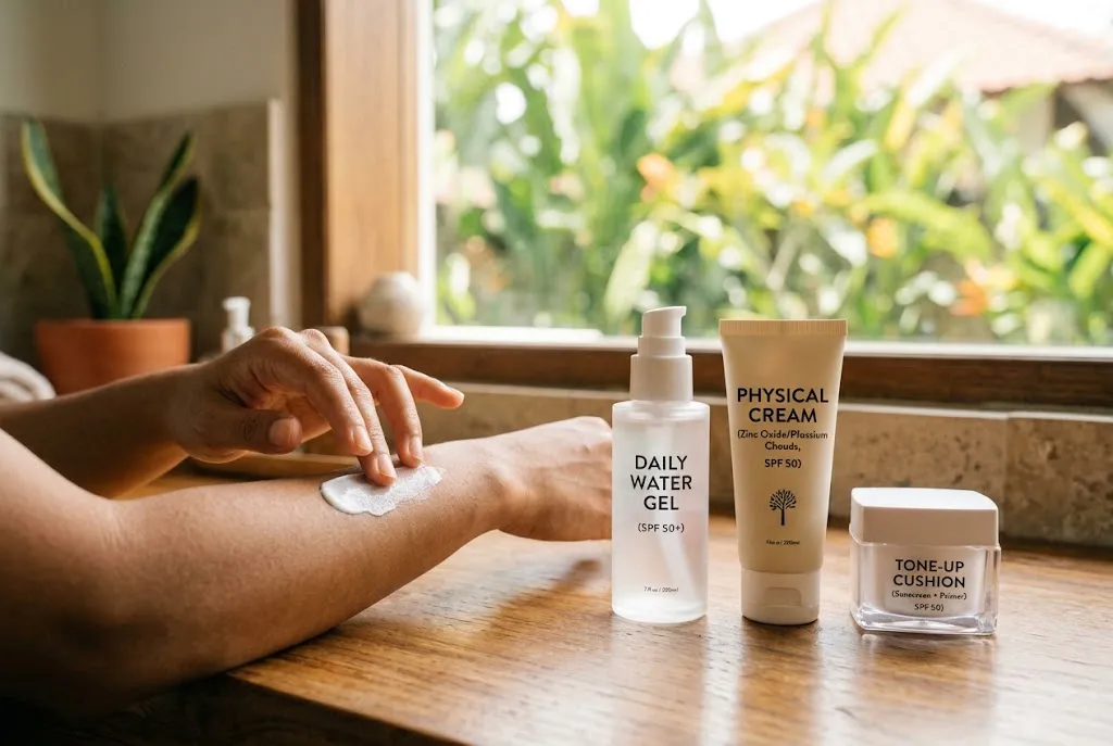 jenis sunscreen