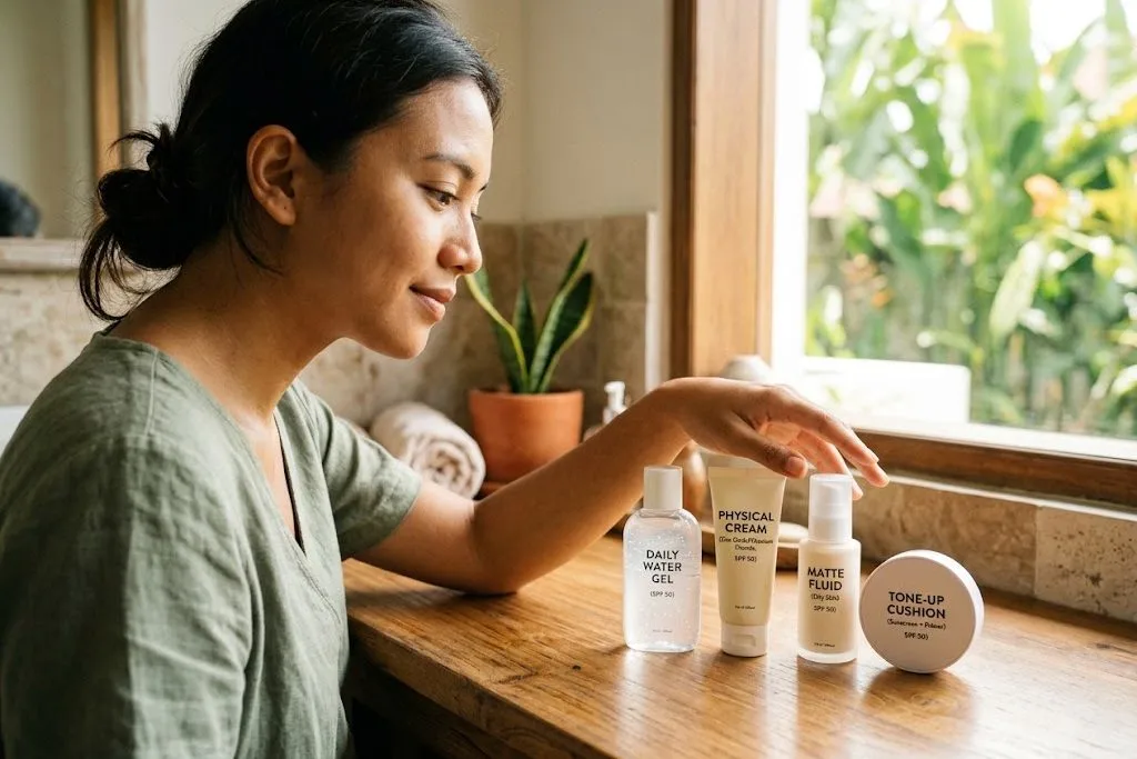 jenis sunscreen