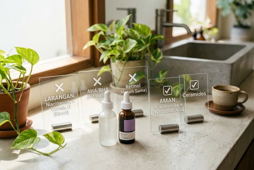 larangan kombinasi niacinamide