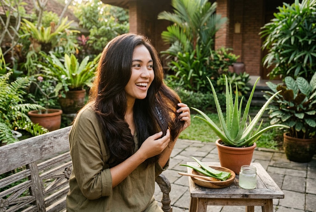 manfaat lidah buaya untuk rambut