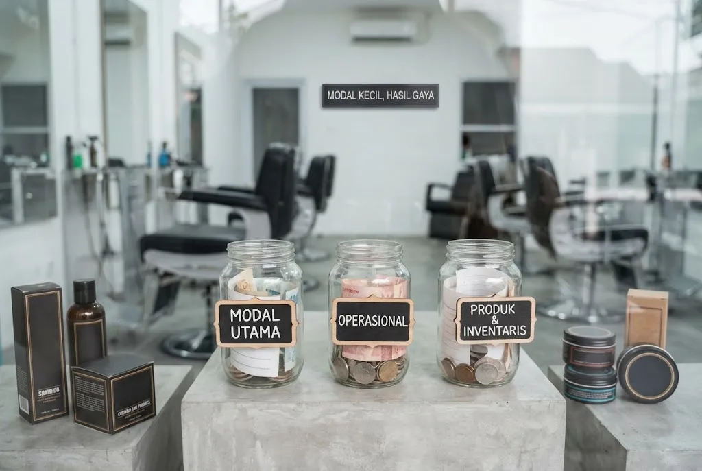 modal usaha barbershop