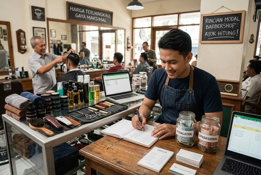 modal usaha barbershop