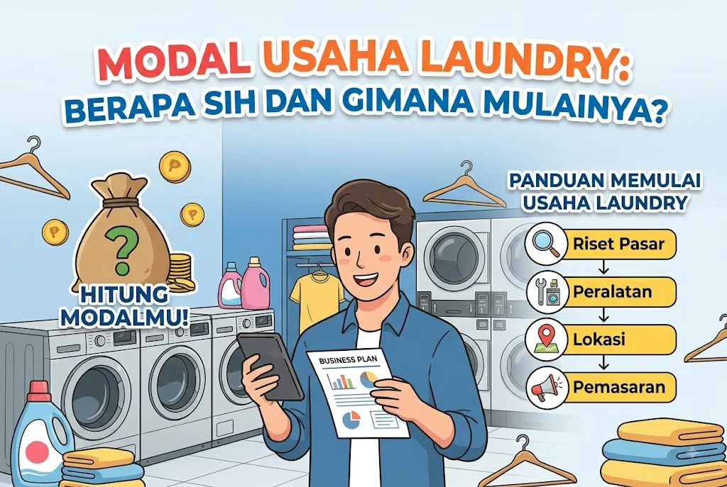 modal usaha laundry