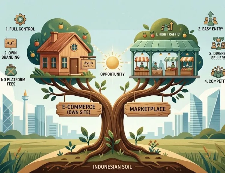 perbedaan e commerce dan marketplace