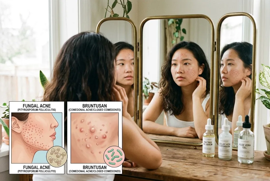 perbedaan fungal acne dan bruntusan