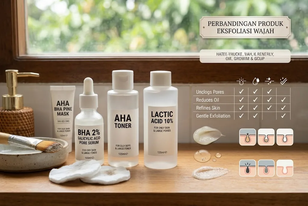 produk eksfoliasi wajah