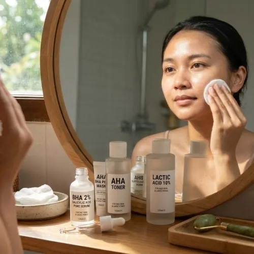 produk eksfoliasi wajah