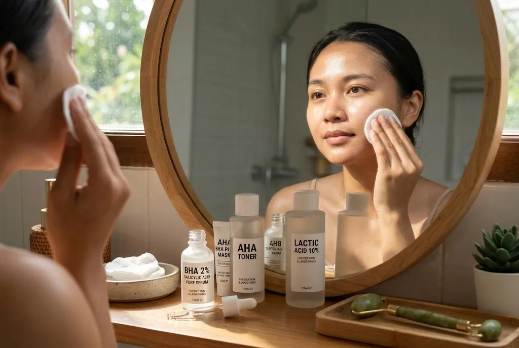 produk eksfoliasi wajah
