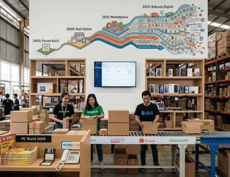 sejarah e commerce di indonesia