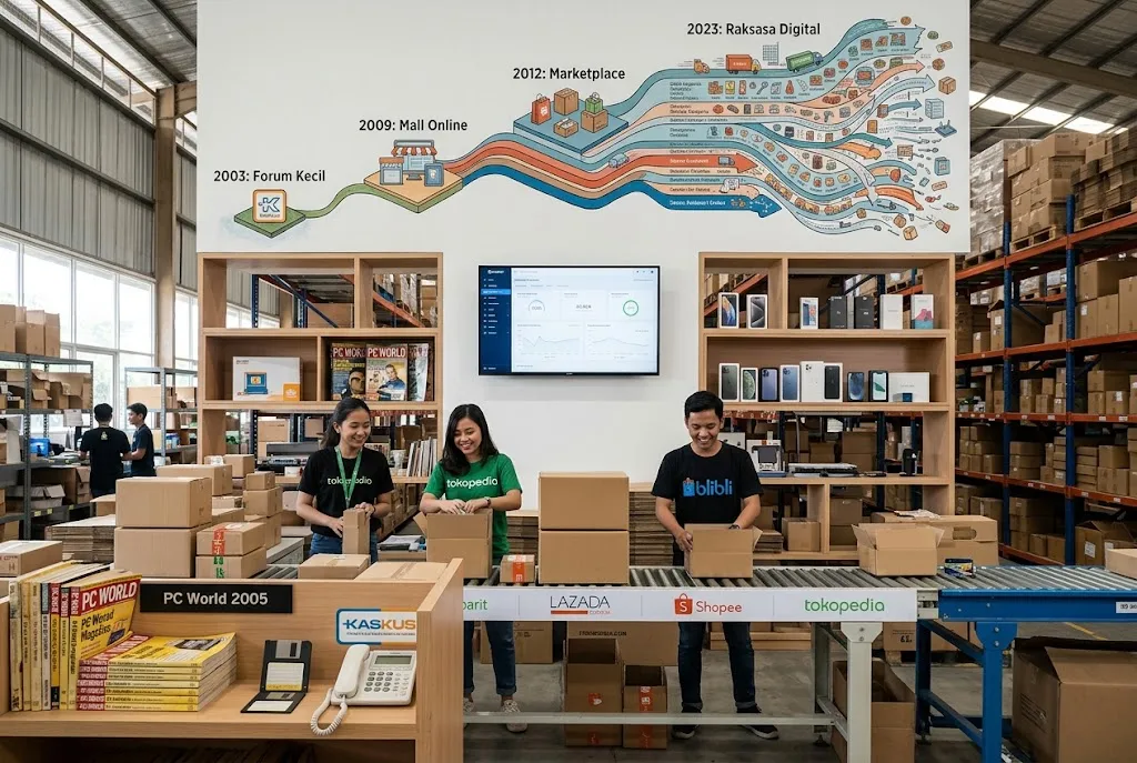 sejarah e commerce di indonesia