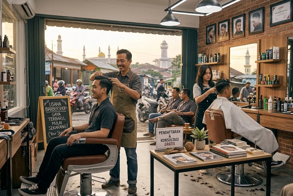 usaha barbershop