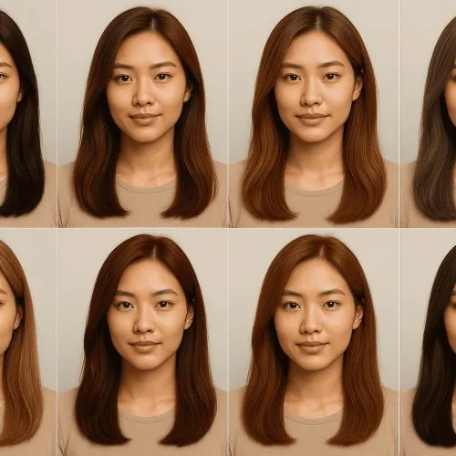 warna rambut untuk kulit kuning langsat