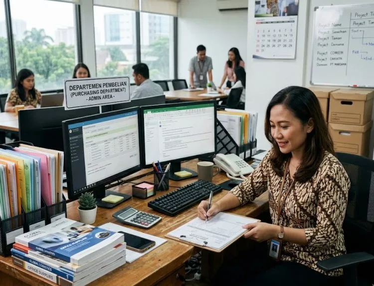 admin purchasing adalah