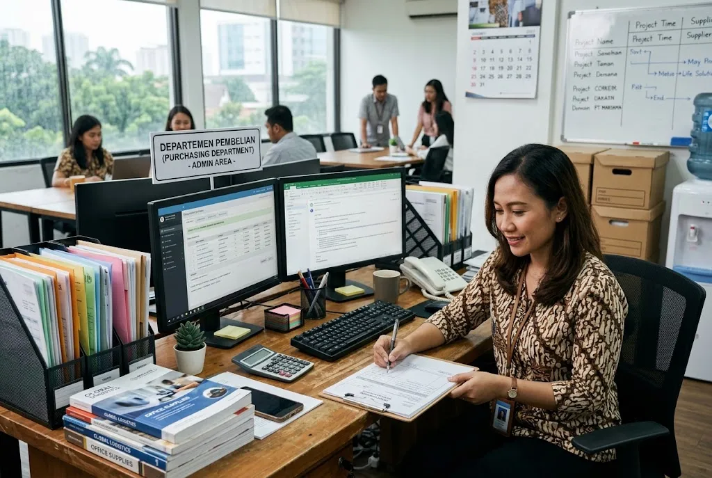 admin purchasing adalah