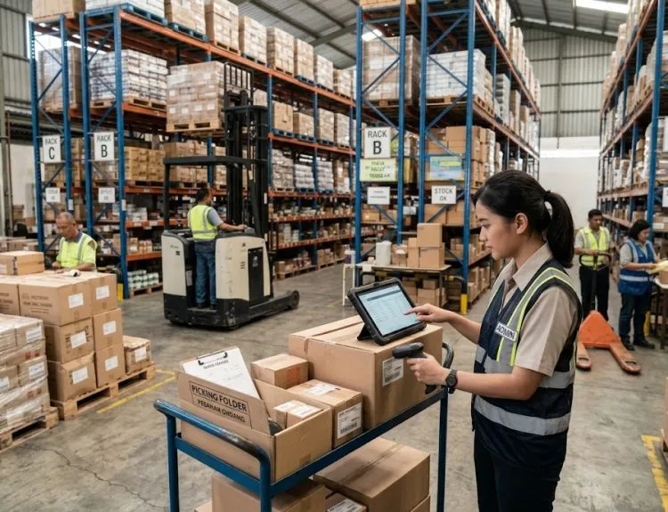 admin warehouse adalah