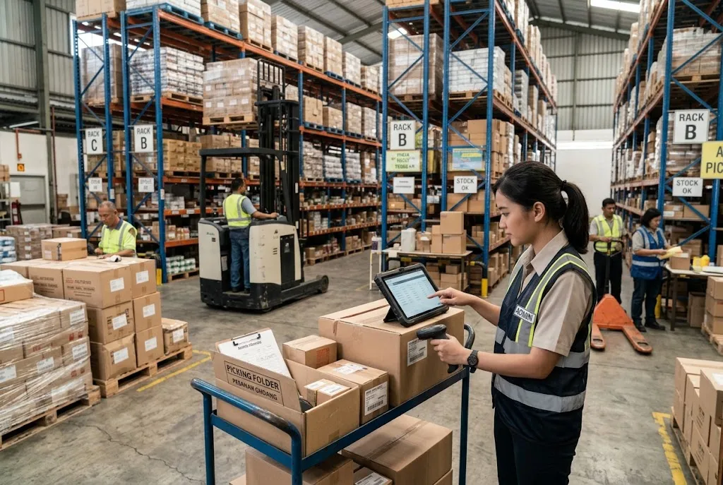 admin warehouse adalah