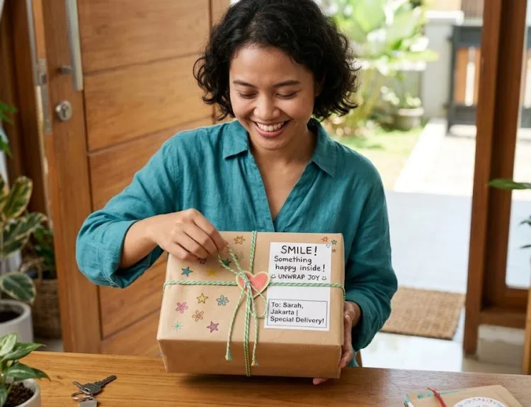 contoh bungkus paket