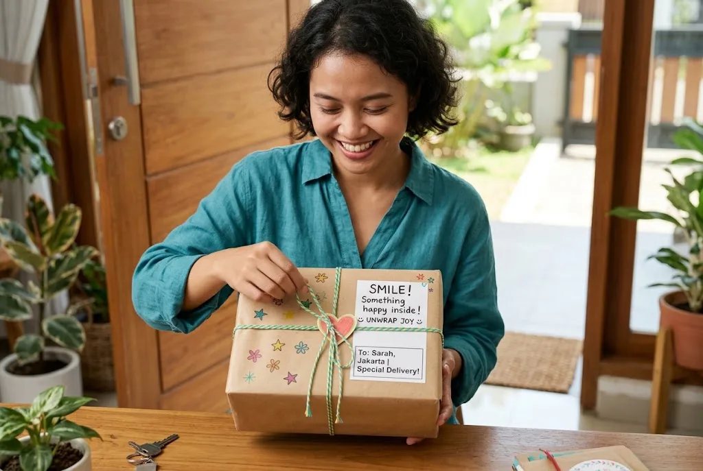 contoh bungkus paket