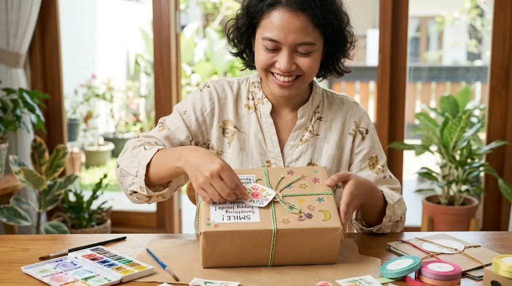 contoh bungkus paket