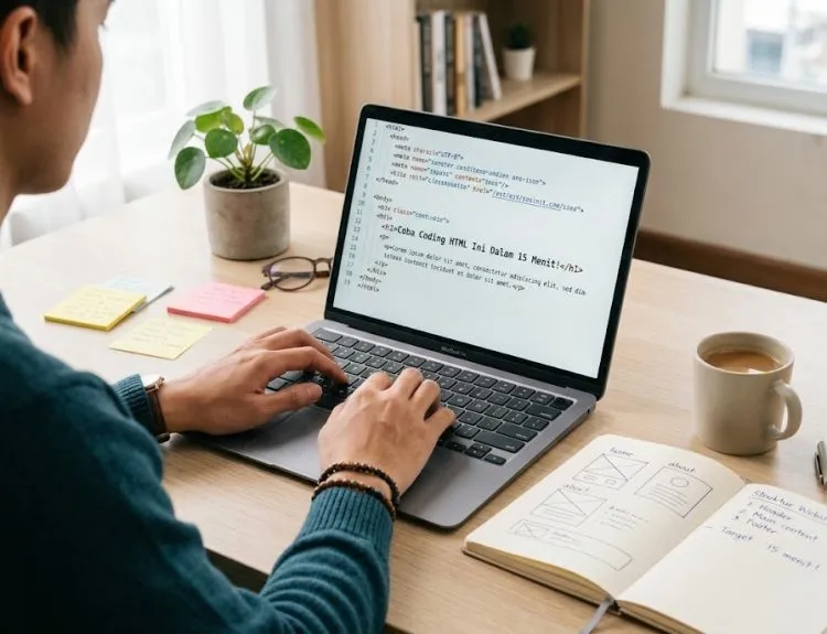contoh coding html