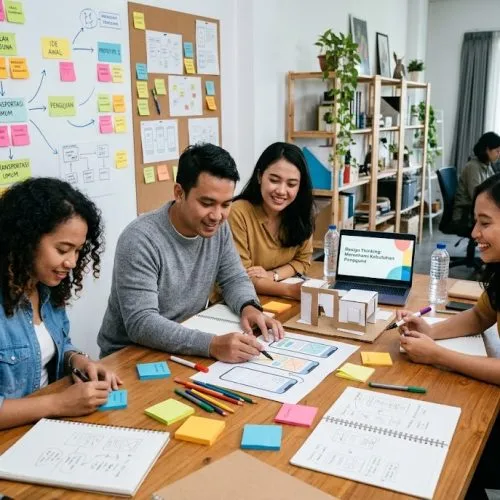 contoh penerapan design thinking