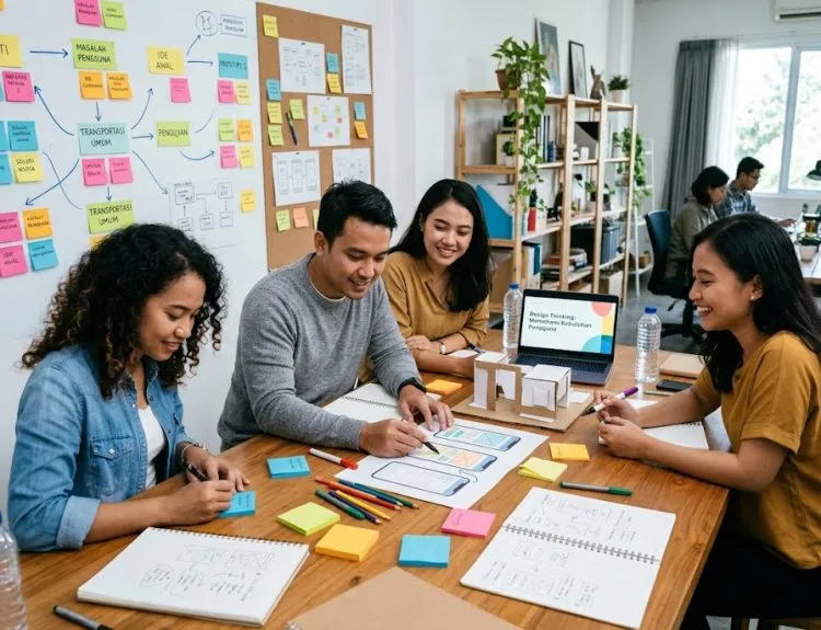 contoh penerapan design thinking